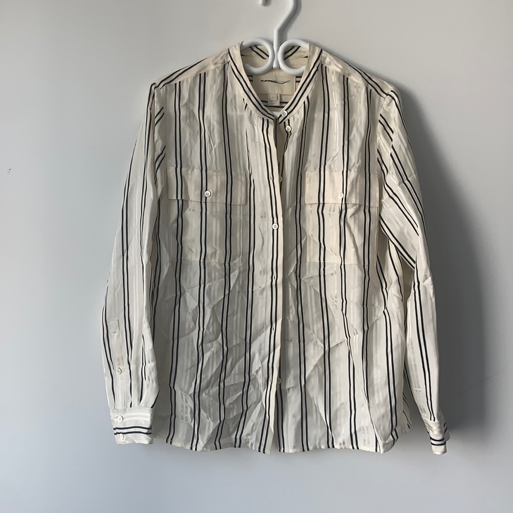 J Crew Collection Oversized Silk Blouse